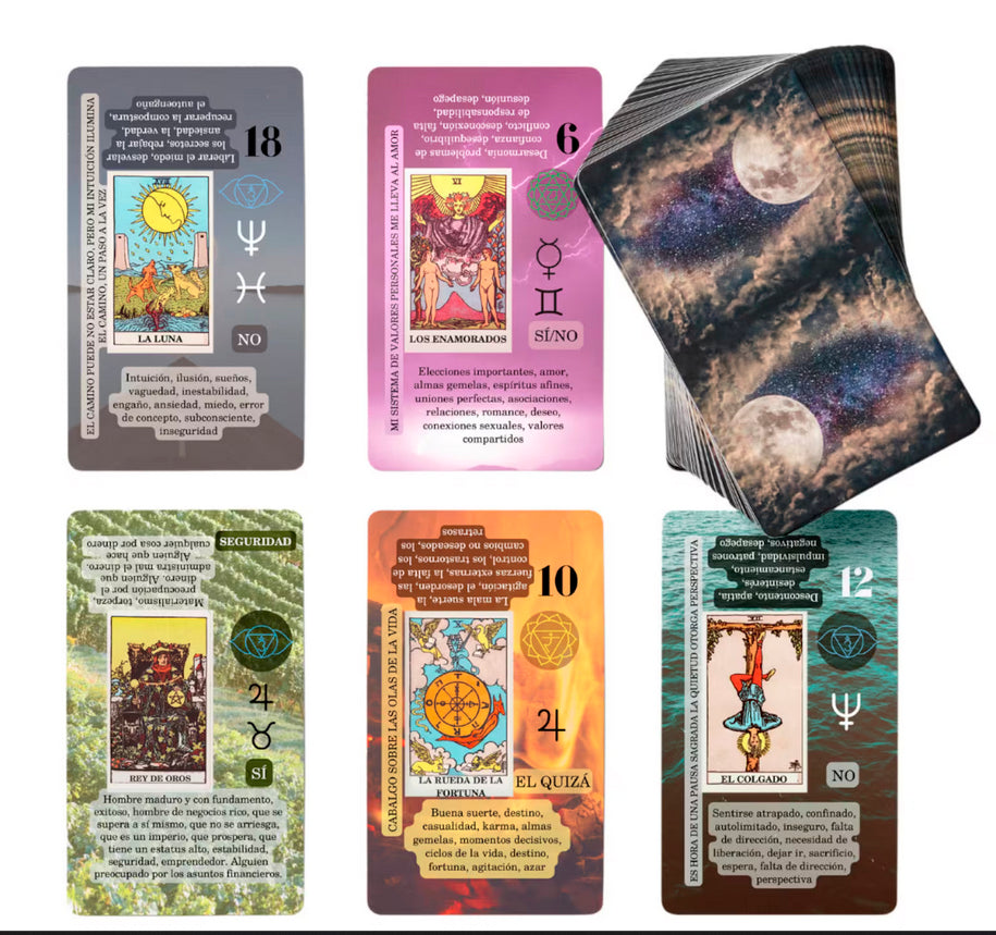 cartas tarot español, tarot rider waite español, tarot deck, tarot si o no, la luna tarot, tarotika, Smoostart, popular tarot in spain, Christine Payne-Towler, lo scarabeo
